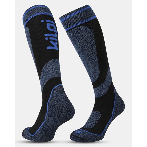Uniseksowe skarpetki narciarskie do kolan Kilpi ANXO-U. Niebieskie skarpetki Kilpi, bez wzorów. Za 112,21 zł.