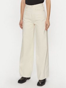 Calvin Klein Jeansy K20K208018 Écru Wide Leg. Jeansy Calvin Klein, bez wzorów, z bawełny. Za 369,99 zł.