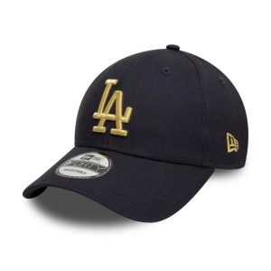 Czapka z daszkiem New Era 9FORTY Los Angeles Dodgers Metallic 60595193. Niebieskie czapki New Era, bez wzorów. Za 124,00 zł.