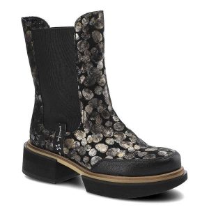 Czarne Botki Damskie Maciejka Skórzane Modne Buty. Czarne botki Maciejka, bez wzorów, z gumy, przed kolano, bez obcasa, na obcasie, bez zapięcia. Za 319,00 zł.