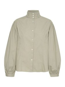 Soaked in Luxury Bluzka w kolorze khaki rozmiar: L. Brązowe bluzki Soaked in Luxury, l, bez wzorów, z bawełny, bez kołnierzyka, bez ramiączek. Za 114,17 zł.