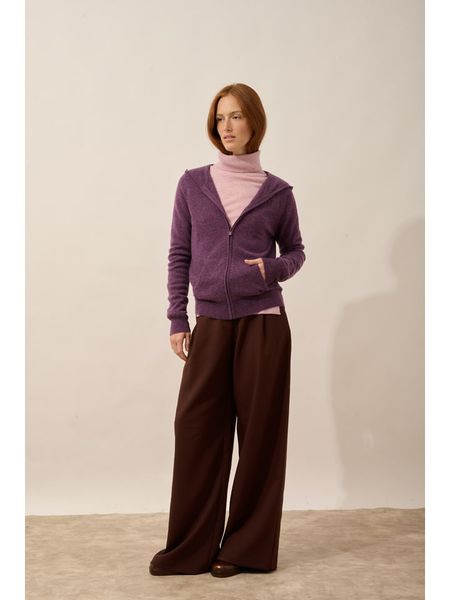 Just Cashmere Kaszmirowy kardigan "Debbie" w kolorze fioletowym rozmiar: XL. Fioletowe kardigany Just Cashmere, z kaszmiru. Za 413,35 zł.