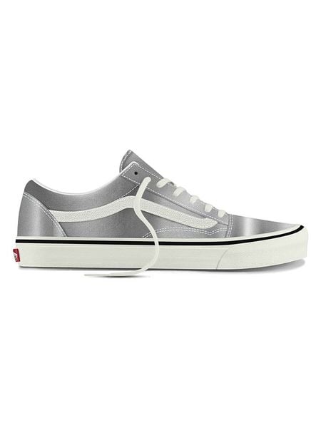 Vans Skórzane sneakersy "Old Skool" w kolorze srebrnym rozmiar: 43. Szare trampki Vans, bez wzorów, bez zapięcia. Za 184,02 zł.