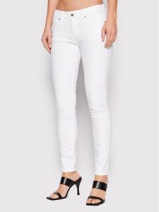 Pepe Jeans Spodnie materiałowe Soho PL211539U91 Biały Skinny Fit. Białe rurki Pepe Jeans, z bawełny. Za 299,99 zł.
