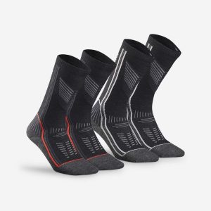 Skarpety turystyczne Quechua SH900 Mountain Mid. Czarne skarpetki QUECHUA, bez wzorów, z elastanu. Za 109,99 zł.