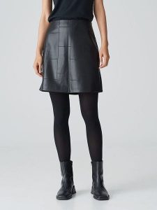 OPUS Spódnica w kolorze czarnym rozmiar: 42. Czarne spódnice Opus, na co dzień, bez wzorów, ze skóry, mini. Za 143,99 zł.