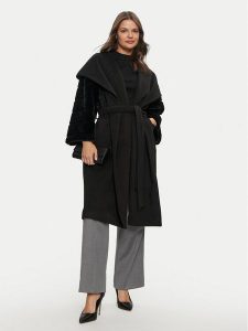 Gaudi Płaszcz przejściowy 421FD35014 Czarny Regular Fit. Czarne płaszcze Gaudi, bez wzorów, z syntetyku, bez kaptura. Za 839,00 zł.