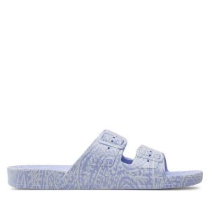 Klapki Freedom Moses. Fioletowe klapki Freedom moses, bez wzorów, bez obcasa. Za 199,99 zł.