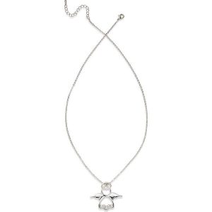 Łańcuszek z kryształami Swarovskiego® bonprix srebrny kolor rodowany. Łańcuszki marki bonprix. Za 37,99 zł.