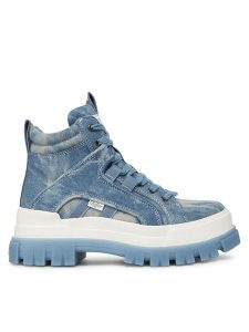 Buffalo Trapery Aspha Nc Mid 1622566 Niebieski. Niebieskie buty zimowe Buffalo, z materiału, bez obcasa, bez zapięcia. Za 389,99 zł.