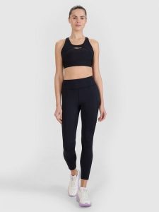 4F Legginsy treningowe z wysokim stanem damskie - czarne S. Czarne legginsy 4f, bez wzorów, z dzianiny, z podwyższonym stanem. W wyprzedaży za 129,99 zł.