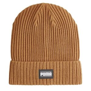 Czapka Prążkowana Akryl Z Mankietami Classic. Brązowe czapki Puma, bez wzorów, prążkowane, sportowe. Za 110,99 zł.