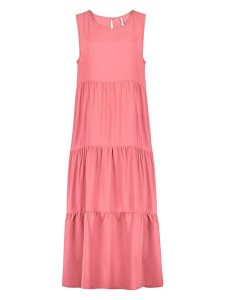 Sublevel Sukienka w kolorze różowym rozmiar: S. Różowe sukienki Sublevel, s, bez wzorów, z wiskozy, bez kołnierzyka, bez ramiączek, midi. Za 82,99 zł.