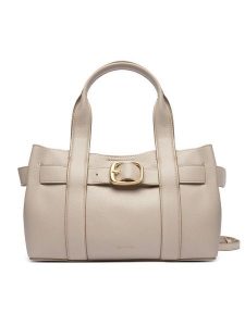 Calvin Klein Torebka Buckle Mini Tote With Strap LV04F3295G Beżowy. Brązowe torebki klasyczne Calvin Klein, bez wzorów, ze skóry, bez dodatków. Za 559,99 zł.