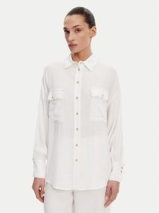 ACCESS FASHION Koszula 53-7006-394 Biały Relaxed Fit. Białe koszule ACCESS FASHION, l, bez wzorów, z wiskozy, bez kołnierzyka, bez ramiączek. Za 259,99 zł.