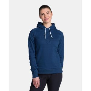 Damska bawełniana bluza z kapturem Kilpi SOHEY-W. Niebieskie bluzy Kilpi, s, bez wzorów, z bawełny, z kapturem. Za 189,67 zł.