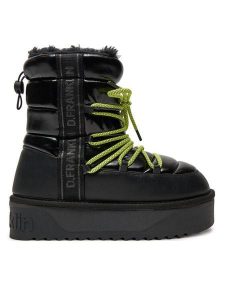 D.Franklin Śniegowce DFSH371007 Czarny. Czarne buty zimowe D.Franklin, z materiału, bez obcasa, bez zapięcia. Za 429,99 zł.