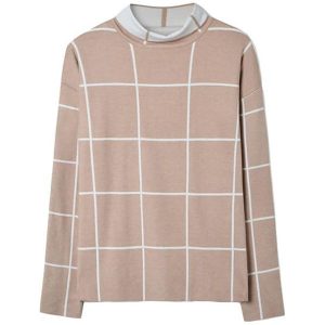 Sweter w kolorze beżowym. Długie swetry marki Tatuum. W wyprzedaży za 124,95 zł.