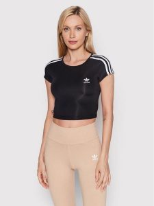 Adidas T-Shirt adicolor Classics 3-Stripes HM4710 Czarny Slim Fit. Czarne t-shirty ADIDAS, bez wzorów, z syntetyku, bez kołnierzyka, bez ramiączek. Za 69,99 zł.