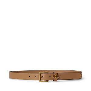 Pasek LAUREN RALPH LAUREN. Brązowe paski Lauren Ralph Lauren, bez wzorów. Za 398,99 zł.