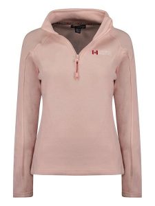 Canadian Peak Bluza polarowa "Tugeak" w kolorze jasnoróżowym rozmiar: XXL. Różowe bluzy Canadian Peak, xxl, bez wzorów, z materiału, bez kaptura. Za 61,46 zł.