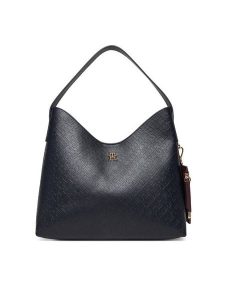 Tommy Hilfiger Torebka Th Icon Shoulder Bag Mono AW0AW18141 Granatowy. Niebieskie torebki klasyczne TOMMY HILFIGER, bez wzorów, ze skóry, bez dodatków. Za 649,99 zł.