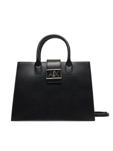 Armani Exchange Torebka XW000305 AF12039 UC001 Czarny. Czarne torebki klasyczne Armani Exchange, bez wzorów, ze skóry, bez dodatków. Za 549,99 zł.