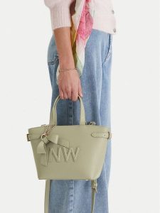 Nine West Torebka EO-Lira I-LX20086s Zielony. Zielone torebki klasyczne Nine West, bez wzorów, z materiału, bez dodatków. Za 329,99 zł.