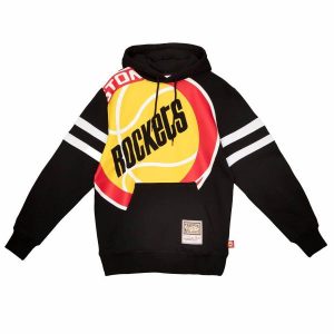 Bluza z kapturem Hoodie Mitchell & Ness NBA Houston Rockets czarna. Czarne bluzy MITCHELL & NESS, bez wzorów, z kapturem. Za 279,00 zł.