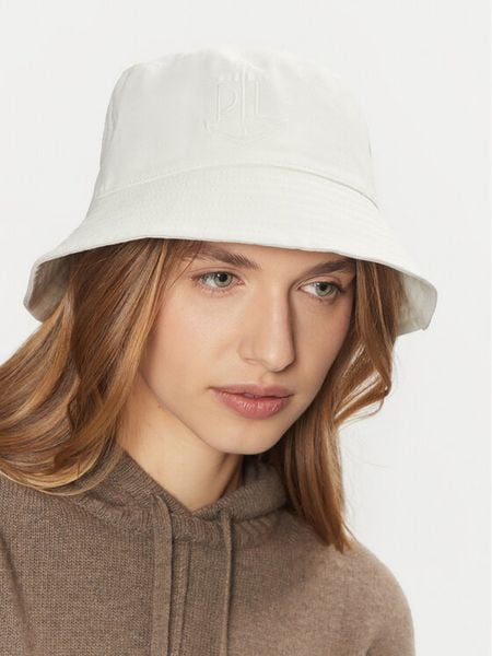 LAUREN RALPH LAUREN Kapelusz 454966225001 Biały. Białe kapelusze Lauren Ralph Lauren, bez wzorów, z bawełny. Za 499,99 zł.