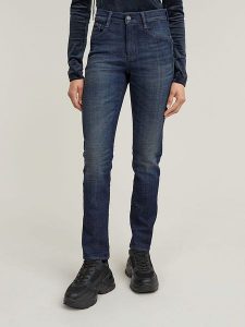 G-Star Dżinsy "Ace 2.0" - Slim fit - w kolorze granatowym rozmiar: W26/L32. Niebieskie jeansy G-Star, z aplikacjami. Za 202,03 zł.