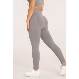 Legginsy fitness damskie Gym Glamour push up 2.0. Szare legginsy GYM GLAMOUR, bez wzorów. Za 169,99 zł.