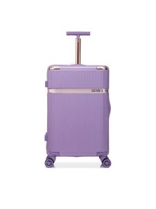 Semi Line Walizka średnia T5916-3 Fioletowy. Fioletowe walizki Semi-line, bez wzorów, z tworzywa sztucznego, średnie. Za 229,99 zł.