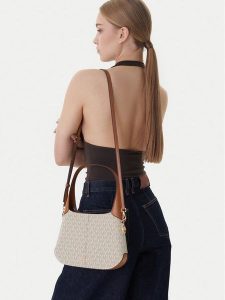 MICHAEL Michael Kors Torebka 30R6G0XL1B Écru. Białe torebki klasyczne MICHAEL Michael Kors, bez wzorów, ze skóry, bez dodatków. Za 673,99 zł.