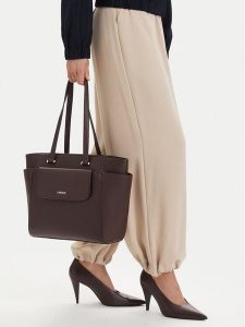 Lasocki Torebka CEO-LSK-X-004-10 Brązowy. Brązowe shopper bag Lasocki, bez wzorów, ze skóry, bez dodatków. Za 239,99 zł.