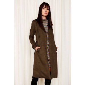 Płaszcz w kolorze khaki. Płaszcze marki Eka. W wyprzedaży za 279,95 zł.