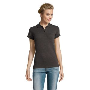 Damska Koszulka Polo Perfect Melange. Czerwone koszulki sportowe SOL'S, bez wzorów, bez ramiączek. Za 75,99 zł.