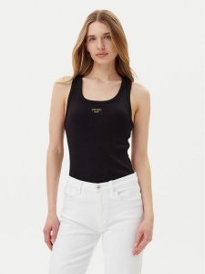 JOOP! Jeans Top 30046103 Czarny Slim Fit. Czarne topy Joop! Jeans, xxs, bez wzorów, z bawełny, bez kołnierzyka, bez ramiączek. Za 109,99 zł.