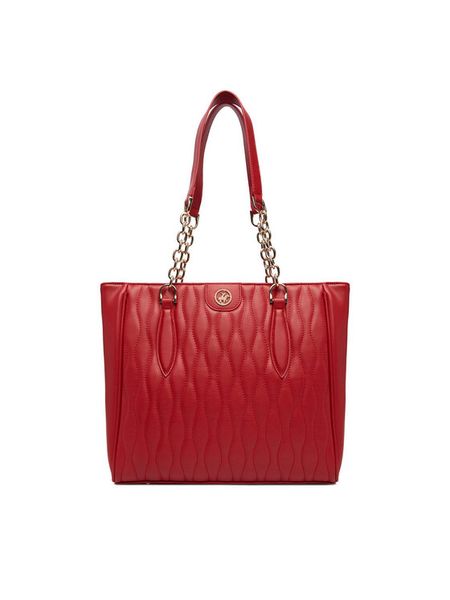 Beverly Hills Polo Club Torebka CEO-BHPC-C-016-09 Czerwony. Czerwone shopper bag Beverly Hills Polo Club, bez wzorów, z materiału, bez dodatków. Za 279,99 zł.