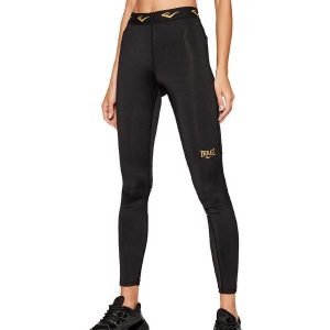 Legginsy damskie Everlast leonard. Czarne legginsy EVERLAST, bez wzorów, z materiału. Za 198,45 zł.