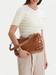 Beverly Hills Polo Club Torebka CEO-BHPC-C-011-09 Brązowy. Brązowe torebki klasyczne Beverly Hills Polo Club, bez wzorów, z materiału, bez dodatków. Za 259,99 zł.