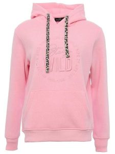 Zwillingsherz Bluza "Nelina" w kolorze jasnoróżowym rozmiar: L/XL. Różowe bluzy Zwillingsherz, l, bez wzorów, z bawełny, z kapturem. Za 224,52 zł.