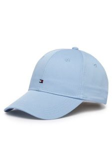 Tommy Hilfiger Czapka z daszkiem Flag Cotton 6 AM0AM13008 Niebieski. Niebieskie czapki TOMMY HILFIGER, bez wzorów, z bawełny. Za 141,99 zł.