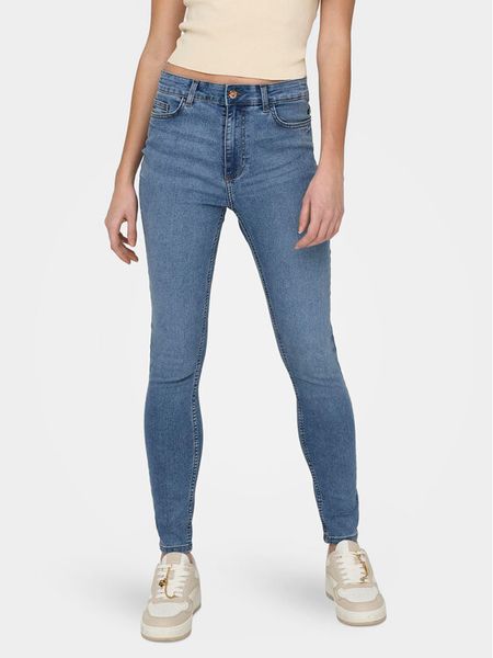 JDY Jeansy Moon 15322258 Niebieski Skinny Fit. Niebieskie jeansy JDY, bez wzorów, z bawełny. Za 69,99 zł.