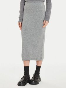 ViCOLO Spódnica midi 22085S Szary Regular Fit. Szare spódnice ViCOLO, s, bez wzorów, z wiskozy, midi. Za 199,99 zł.