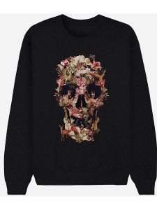 WOOOP Bluza "Jungle Skull" w kolorze czarnym rozmiar: M. Czarne bluzy Wooop, m, bez wzorów, z bawełny, bez kaptura. Za 100,99 zł.