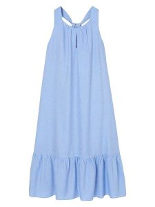 TATUUM Sukienka "Estella" w kolorze błękitnym rozmiar: 38. Niebieskie sukienki Tatuum, bez wzorów, bez kołnierzyka, bez ramiączek, maxi. Za 272,45 zł.