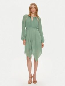 TWINSET Sukienka koktajlowa 241TP2461 Niebieski Regular Fit. Niebieskie kombinezony Twinset, bez wzorów, z syntetyku, wizytowe, bez kołnierzyka, bez ramiączek. Za 549,00 zł.