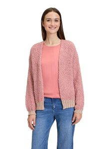 CARTOON Kardigan w kolorze jasnoróżowym rozmiar: 40. Różowe kardigany Cartoon, bez wzorów, z wełny, bez ramiączek. Za 118,01 zł.