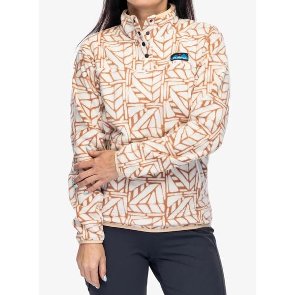 Bluza polarowa damska Kavu Cavanaugh. Brązowe bluzy KAVU, xs, bez wzorów, z polaru, bez kaptura. Za 266,99 zł.
